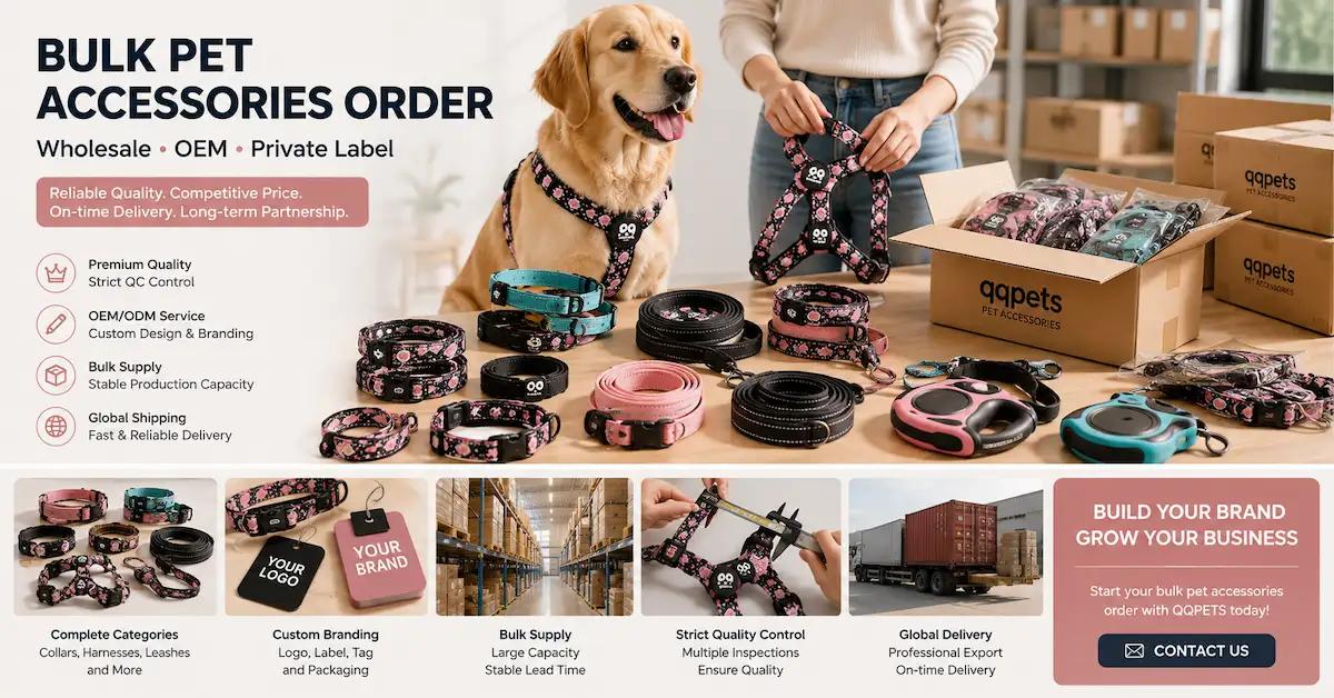 Bulk Pet Accessories Order: A B2B Guide to Wholesale, OEM & Private Label Sourcing