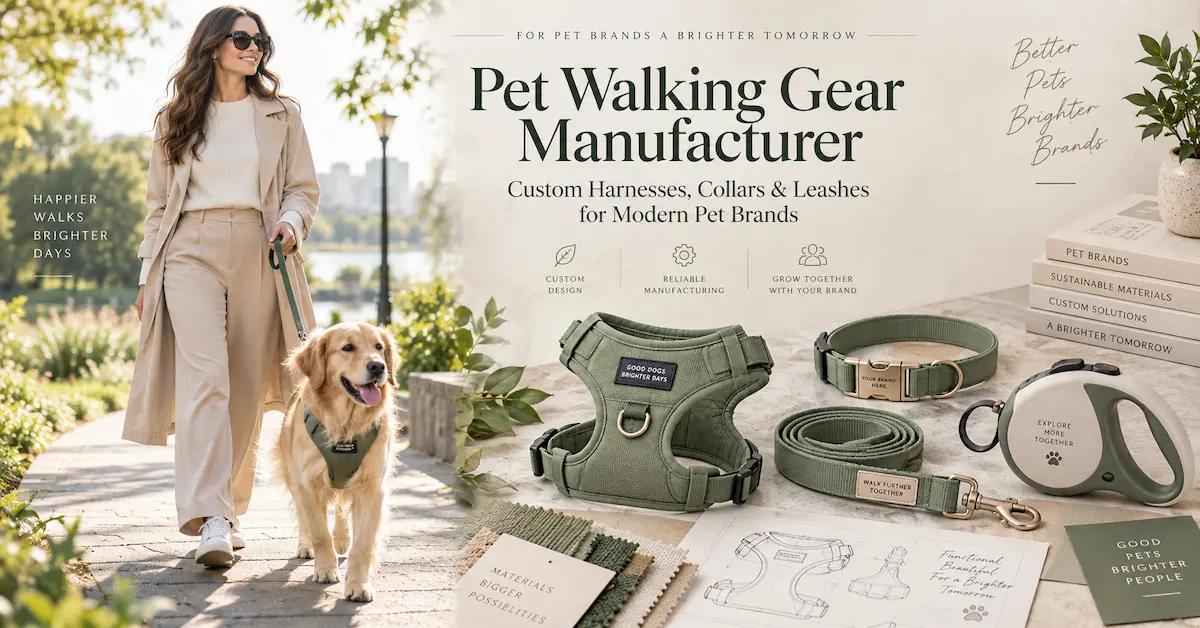 Pet Walking Gear Manufacturer: How Brands Build Reliable Dog Walking Collections
